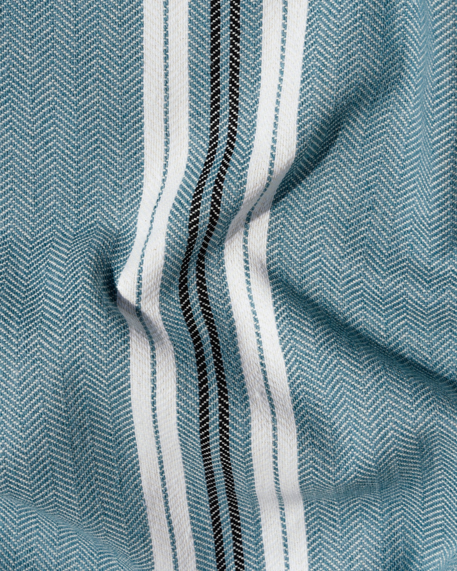 Servilleta de rayas azul