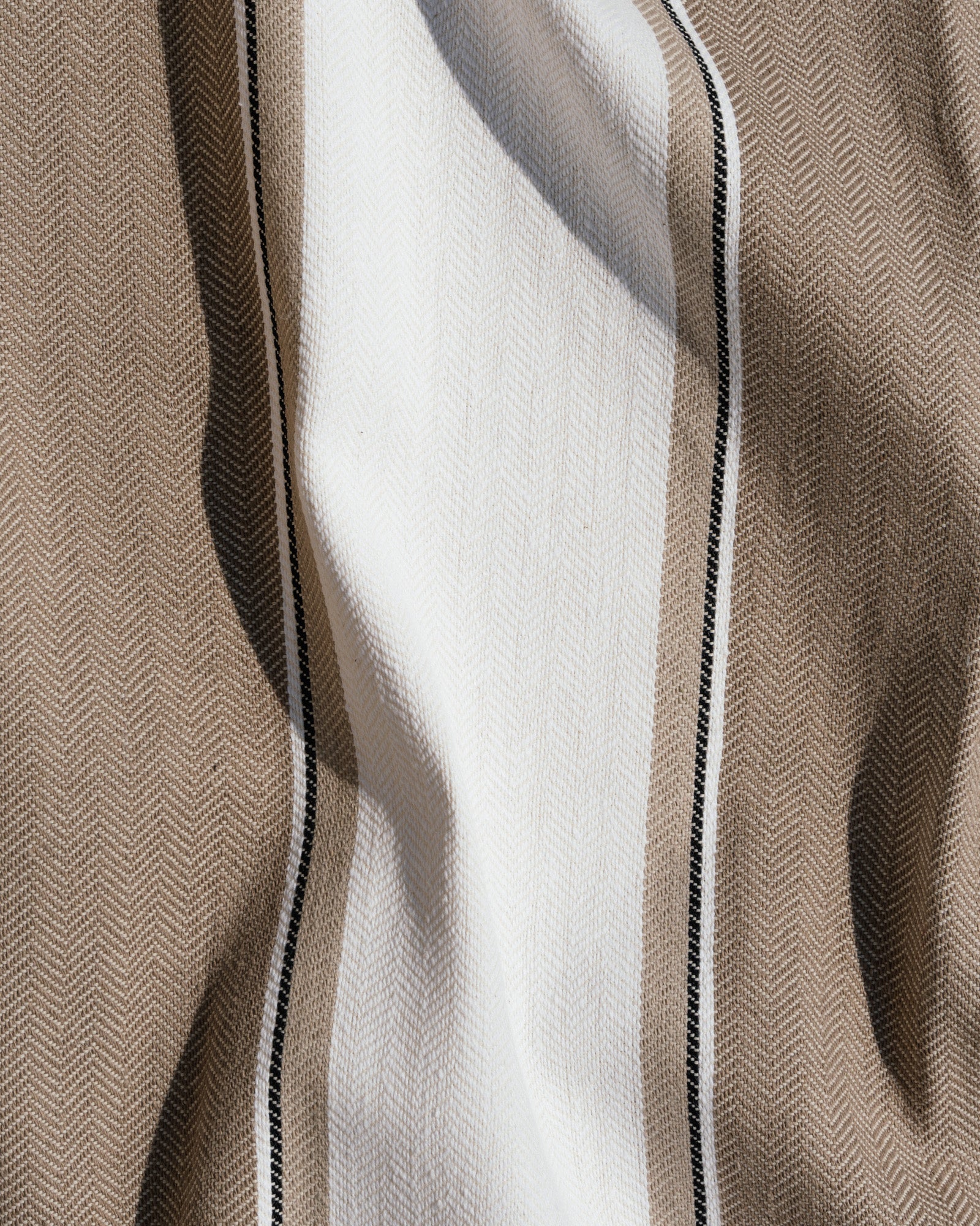 Servilleta de rayas beige
