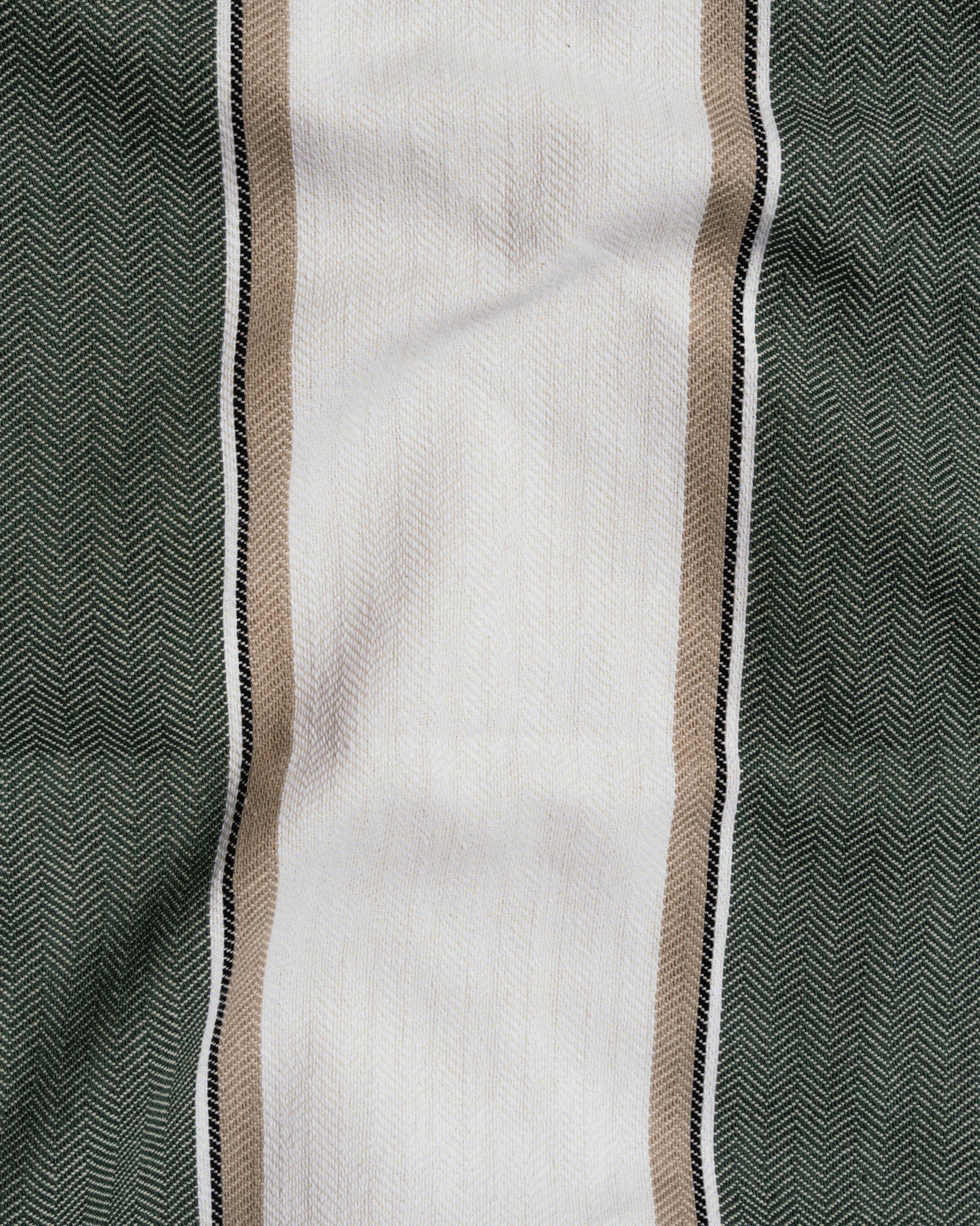 Servilleta de rayas verde